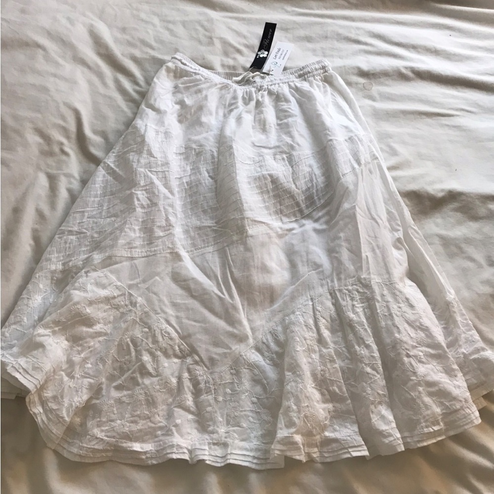 White Midi Skirt
